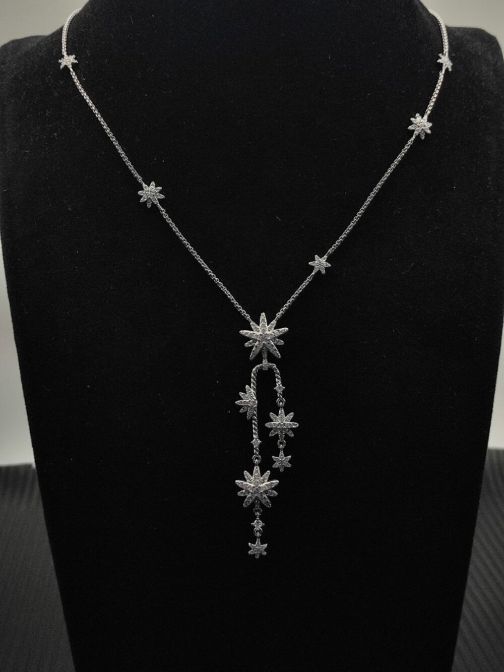 David Yurman Silver Starburst Cluster Necklace - Picture 5 of 5